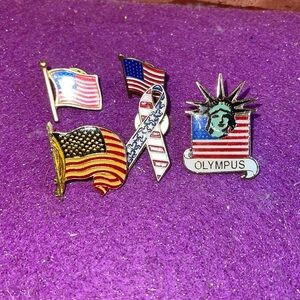 Collectible flag pins USA